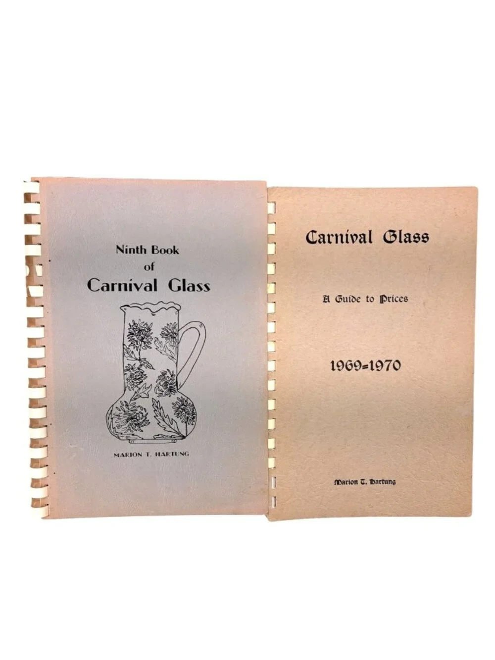 Vintage Carnival Glass Reference Book Lot Marion Hartung 1 to 9 Plus Price Guide